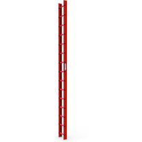 Zarges Dachleiter 4,2m Rot beschichtet (41235)