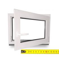 Kunststofffenster Kellerfenster Fenster - 3-Fach Verglasung 60 mm - Zwischengröße