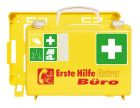 Söhngen Betriebsverbandkasten Erste-Hilfe Extra+Verwaltung nach DIN 13157 leuchtgelb mit signalrot, 0361110