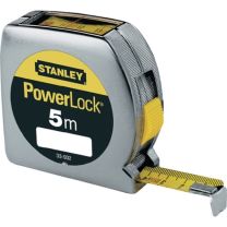 STANLEY Taschenrollbandmaß PowerLock® Länge 5 m Breite 19 mm mm/cm EGII Kunststoff Sichtfenster SB