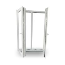 Kunsstofffenster - 2-fach-Verglasung - 60mm Profil - mit Pfosten - 2-flügelig - DKL / DKR - Maße nach Wahl
