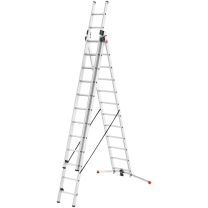Hailo S100 ProfiLOT, Aluminium Kombileiter 3-teilig, 3x12 Sprossen