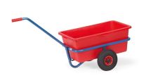 FETRA Handwagen mit roter Kunststoffmulde 90 Ltr. (4101L)