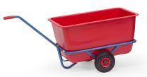 FETRA Handwagen mit roter Kunststoffmulde 200 Ltr. (4102L)