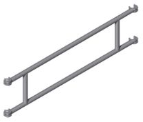 Zarges Geländer (42956) für 2,50 m Länge