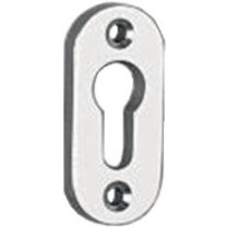 EDI Schlüsselrosette 3393/0000 Aluminium F1 Schildstärke 8 mm PZ oval