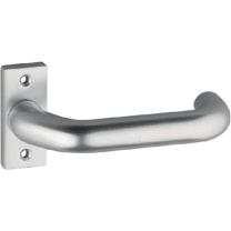 EDI Profiltürdrückerlochteil 2308/0800 Aluminium F1 käntig 8 mm gekröpft
