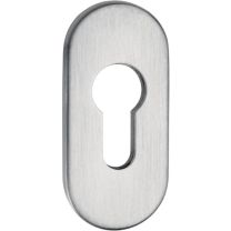 EDI Schlüsselrosette 0813/6003 Edelstahl EST Schildstärke 6 mm PZ oval