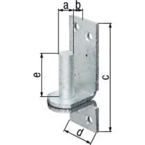 GAH Kloben DI auf Platte 13x11mm feuerverzinkt