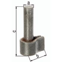 GAH Kloben zum Anschweißen 20x50mm Stahl roh