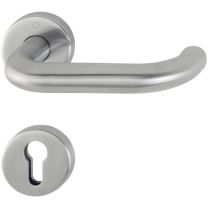 HOPPE Rosettengarnitur Paris E138/42H/42HKVS Edelstahl F69 rund PZ DIN links / rechts D/D