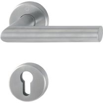 HOPPE Rosettengarnitur Amsterdam E1400/42H/42HKVS Edelstahl F69 rund PZ DIN links / rechts D/D