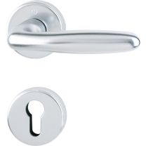 HOPPE Rosettengarnitur Verona 1510 / 42KB/42KBS Aluminium F1 PZ DIN links / rechts D/D