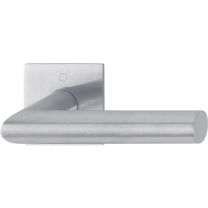 HOPPE Türdrückerpaar Amsterdam E1400Z/848N Edelstahl F69 mit Drückerrosetten Vierkant 8 mm