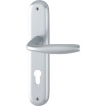 HOPPE Langschildgarnitur New York 1810/273P Aluminium F1 PZ 72 mm DIN links / rechts