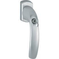 HOPPE Fenstergriff New York 0810SVS/U10 Aluminium F1 / naturfarbig 35 mm abschließbar