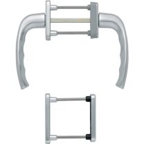 HOPPE Balkongarnitur New York 0810/961N/U10/
Aluminium F1 63-73 mm Vierkant 7 mm