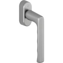 HOPPE Fenstergriff Hamburg 0700/UD9020 Aluminium F9 / stahlfarben 32-42 mm Standard