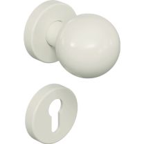 HEWI Rosettengarnitur 111R03.133 Kunststoff 99 rund PZ DIN links / rechts Kugel D/K