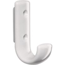 HEWI Garderobenhaken 477.90.060 einfach Ausladung 47 mm Polyamid 99 reinweiß Höhe 72 mm