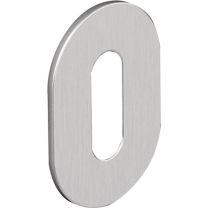 HEWI Schlüsselrosetten-Paar 306XAM Edelstahl XA Schildstärke 1,5 mm PZ oval