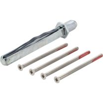 HOPPE Befestigungsset Sertos® FS-K/G 65-70 mm M4 x 75 Vierkant 9 x 90 mm