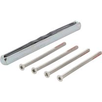 HOPPE Befestigungsset Sertos® FS-G/G 65-70 mm M4 x 75 Vierkant 9 x 125 mm
