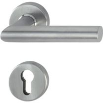 HOPPE Rosettenhalbgarnitur Amsterdam E1400Z/42/42S Edelstahl F69 Vierkant 8 mm für Kombischutz