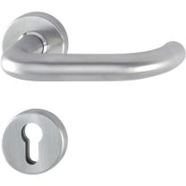 HOPPE Rosettenhalbgarnitur Paris E138Z/42/42S Edelstahl F69 Vierkant 8 mm für Kombischutz