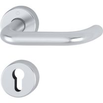 HOPPE Rosettengarnitur Paris 138/42H/42HKVS Aluminium F1 rund PZ DIN links / rechts D/D