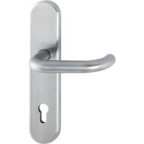 HOPPE Langschild-Halbgarnitur Paris E138F/3310 Edelstahl F69 PZ 92 mm DIN links / rechts