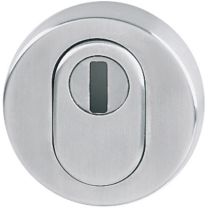 HOPPE Schutzrosette E42ZNSB-ZA Edelstahl F69 rund mit Zylinderabdeckung Stärke 15 mm