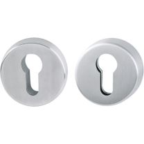 HOPPE Schutzrosettenpaar E42ZNSB/42HS Edelstahl F69 rund ohne Zylinderabdeckung Stärke 15 mm