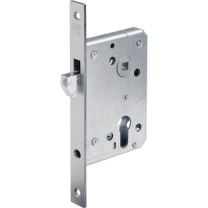 BKS Schiebetür-Einsteckschloss 0375 PZ 20/55/60/8 mm silber käntig Stulplänge 205 mm