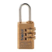 BURG-WÄCHTER Zahlenvorhangschloss Combi Lock 80 Schlosskörperbreite 40 mm Messing