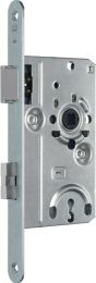 SSF Zimmertür-Einsteckschloss BB 20/ 55/72/8 mm DIN links silber abgerundet Klasse 1 Kunststoff