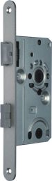 SSF Zimmertür-Einsteckschloss BAD20/55/78/8 mm DIN links Stulp silber abgerundet Klasse 1