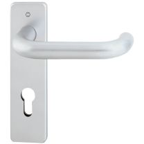 HOPPE Feuerschutzgarnitur Paris FS-138F/202K Aluminium F1 D/D für Türstärke 40-55 mm PZ käntig DIN links / rechts