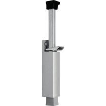 DENI Türfeststeller 3837 0060 22 Zinkdruckguss silber lackiert Hubhöhe 90 mm Türmontage