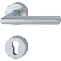 HOPPE Feuerschutzgarnitur Amsterdam FS-1400/42H/42HS Aluminium F1 D/D für Türstärke 45-65 mm PZ rund DIN links / rechts