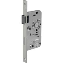 BKS Zimmertür-Einsteckschloss 0215 BAD 20/ 55/78/8 mm DIN links silber käntig Klasse 1 Kunststoff