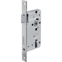 BKS Zimmertür-Einsteckschloss 0415 PZW 24/ 55/72/8 mm DIN links silber käntig Klasse 2 Zinkdruckgruss