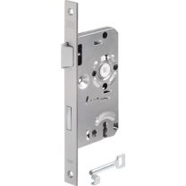 BKS Zimmertür-Einsteckschloss 0215 BB 20/ 55/72/8 mm DIN links silber käntig Klasse 1 Zinkdruckgruss