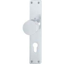 HOPPE Knopflangschild 54/202 Aluminium F1 72 mm PZ