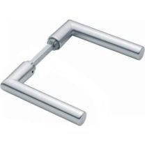 HOPPE Türdrückerpaar Amsterdam 1400 Aluminium F1 ohne Rosetten Vierkant 8 mm