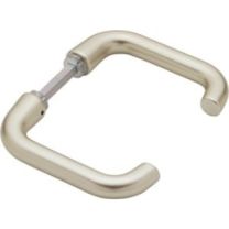 HOPPE Türdrückerpaar Paris 138L Aluminium F2 ohne Rosetten Vierkant 8 mm