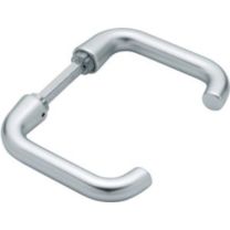 HOPPE Türdrückerpaar Paris 138L Aluminium F1 ohne Rosetten Vierkant 8 mm