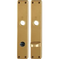 HOPPE Langschildpaar 202SP F4 / bronzefarbig F4 SK/OL 78 mm