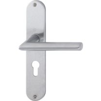 HOPPE Langschildgarnitur Stockholm E1140Z/302 Edelstahl F69 PZ 72 mm DIN links / rechts