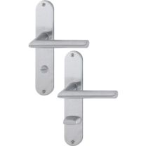HOPPE Langschildgarnitur Stockholm E1140Z/302 Edelstahl F69 SK/OL 78 mm DIN links / rechts
